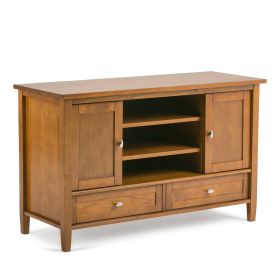 Warm Shaker - TV Media Stand - Light Golden Brown