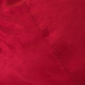 Comfortable High-Density Foam Bean Bag Chair for Kids and Adults, with Removable Microsuede Cover, Ideal Reading and Bedroom Floor Lounge, Chinese Red