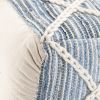 Cowan - Square Pouf - Blue / Natural