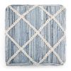 Cowan - Square Pouf - Blue / Natural
