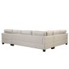 121.3" Oversized Sectional Sofa with Storage Ottoman, U Shaped Sectional Couch with 2 Throw Pillows for Large Space Dorm Apartment