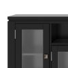 Cosmopolitan - 72" Wide TV Media Stand - Black