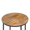 Jenna - Round Side Table - Natural