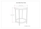 Jenna - Round Side Table - Natural