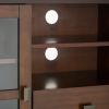 Artisan - Tall TV Media Stand - Russet Brown