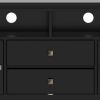 Cosmopolitan - 72" Wide TV Media Stand - Black