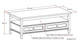 Warm Shaker - Coffee Table - Light Golden Brown