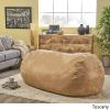Casper Traditional 8 Foot Suede Cylindrical Bean Bag, Tuscany