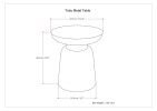 Toby - Metal Accent Table - Silver