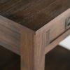 Monroe - End Table - Distressed Charcoal Brown