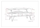 Hunter - Lift Top Coffee Table - Grey
