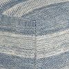 Clay - Square Pouf - Patterened Teal Melange