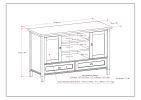 Warm Shaker - TV Media Stand - Light Golden Brown