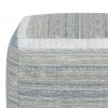 Naya - Cube Pouf - Blue Melange
