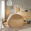 Comfortable High-Density Foam Bean Bag Chair for Kids and Adults, with Removable Microsuede Cover, Ideal Reading and Bedroom Floor Lounge, Tuscany