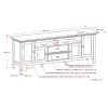 Redmond - 72" TV Media Stand - Hickory Brown