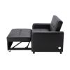 Orisfur. 51" Convertible Sleeper Bed, Adjustable Oversized Armchair with Dual USB Ports for Small Space