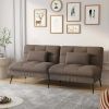 Convertible Futon Sofa Bed Upholstered Futon Couch Fabric Sleeper Sofa