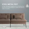 Convertible Futon Sofa Bed Upholstered Futon Couch Fabric Sleeper Sofa