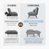 Convertible Futon Sofa Bed Upholstered Futon Couch Fabric Sleeper Sofa