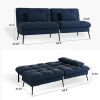 Convertible Futon Sofa Bed Upholstered Futon Couch Fabric Sleeper Sofa