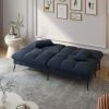 Convertible Futon Sofa Bed Upholstered Futon Couch Fabric Sleeper Sofa