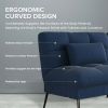 Convertible Futon Sofa Bed Upholstered Futon Couch Fabric Sleeper Sofa