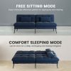 Convertible Futon Sofa Bed Upholstered Futon Couch Fabric Sleeper Sofa